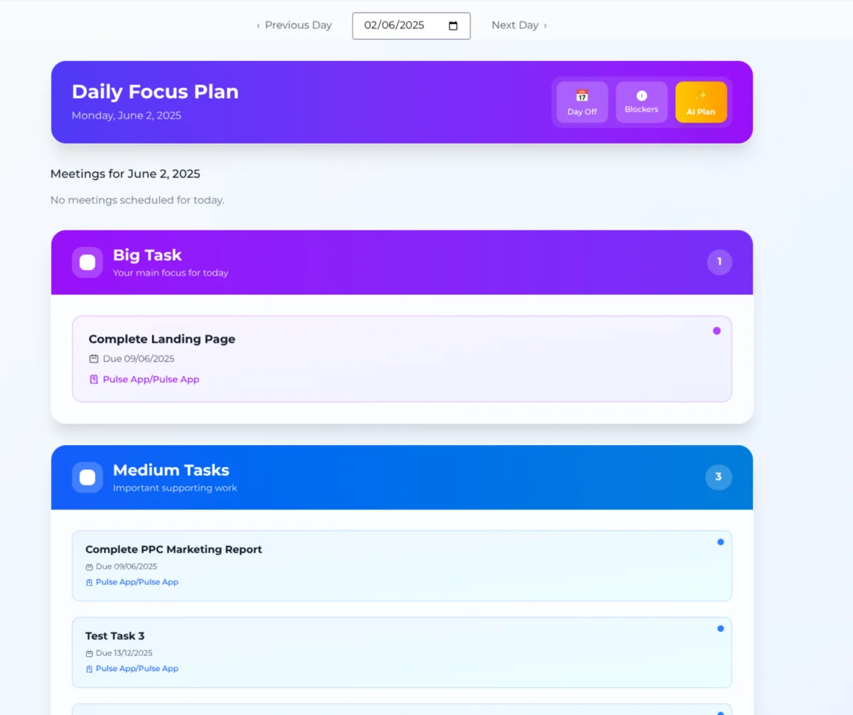 Really Focus intelligent planning system